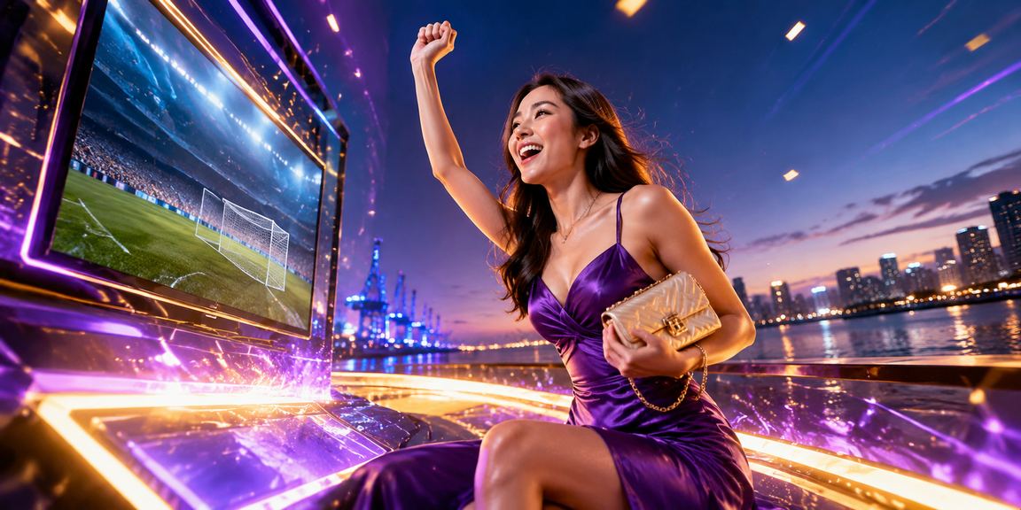 Bờ biển Đà Nẵng về đêm với ánh đèn casino lung linh